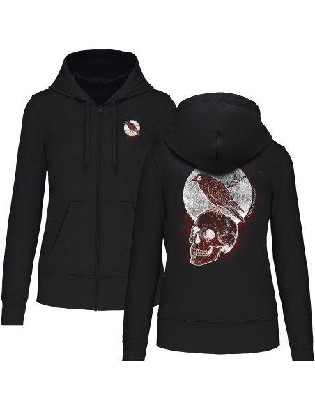 Sudadera cremallera con capucha "Mr Crowley"